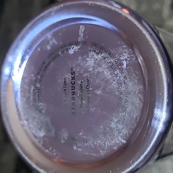 STARBUCKS 2016  SMOOTH IRIDESCENT PURPLE EMBOSSED SIREN STAINLESS STEEL TUMBLER - Picture 8 of 12